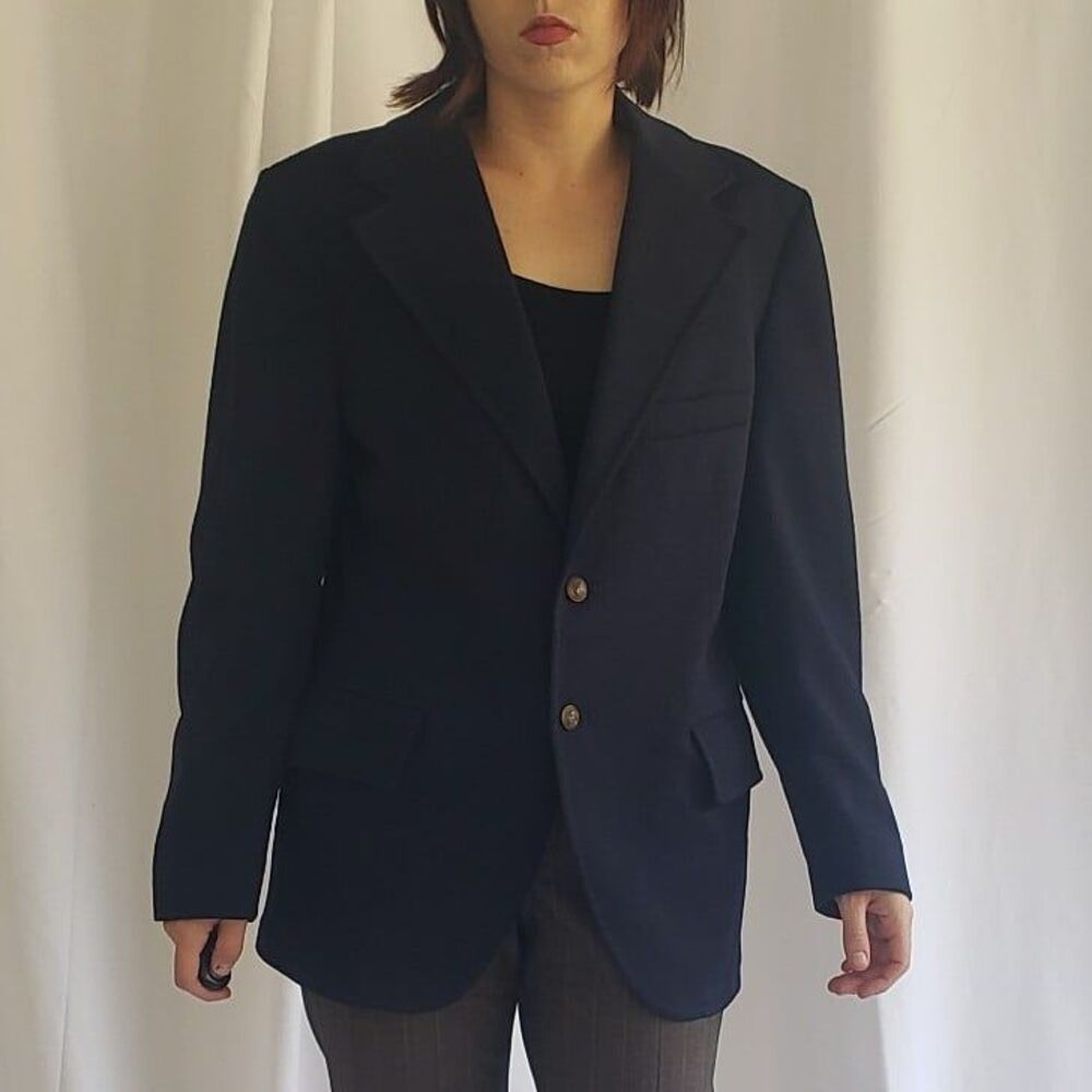 70s Blue Hand Made Blazer